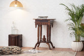 Indian Hand Carved Sheesham Wood Side Table 17